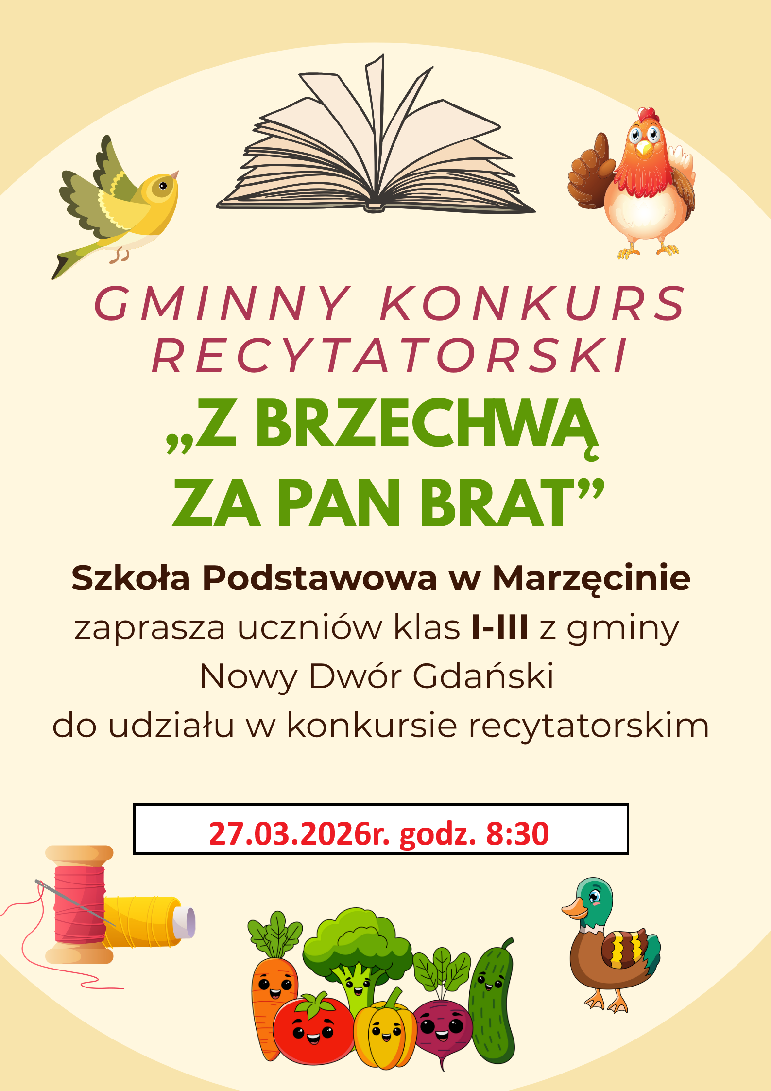 plakat dotyczący konkursu