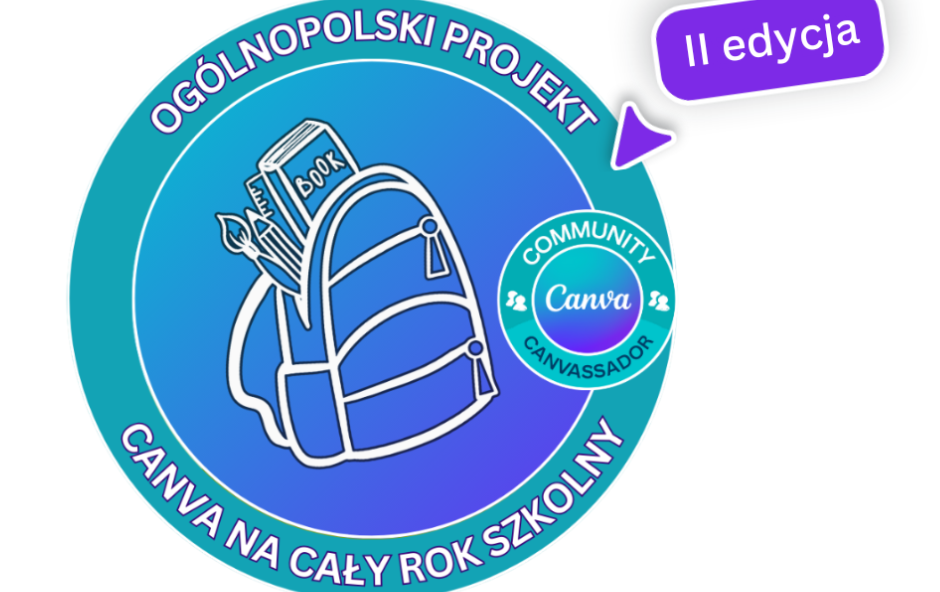 logo programu Canva przez cały rok szkolny
